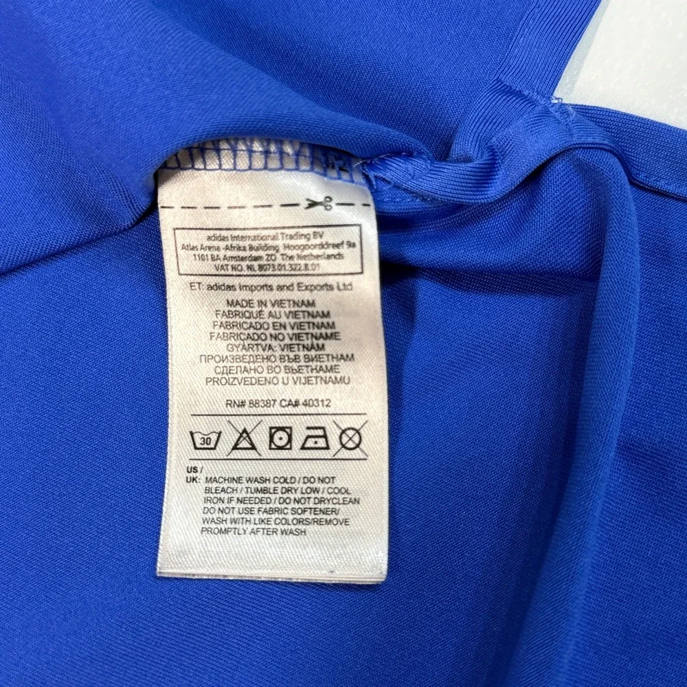 Adidas Golf Polo Shirt Men's Medium Blue Pinehurst 1895 Performance Puremotion‎